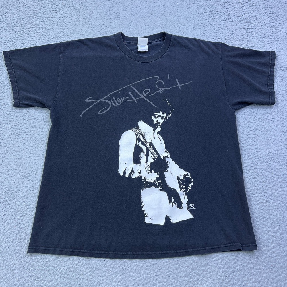 VTG 2005 Jimi Hendrix‎ Shirt Mens XL Black Tennessee River Guitarist Legend Tee